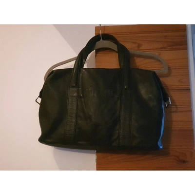 Pre-owned Dkny Black Leather Handbag