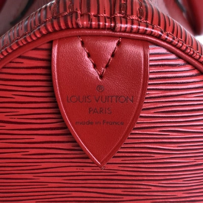 Pre-owned Louis Vuitton Speedy Red Leather Handbag