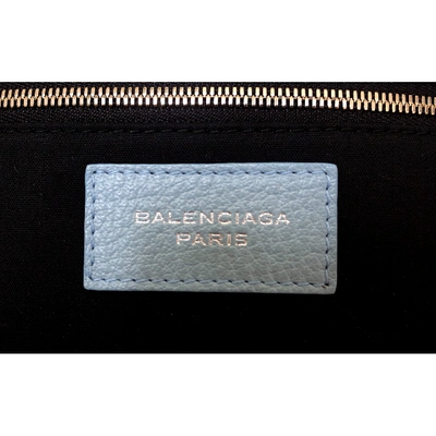 Pre-owned Balenciaga Blue Leather Travel Bag