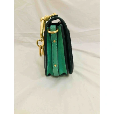 Pre-owned Chloé Bracelet Nile Leather Handbag In Green