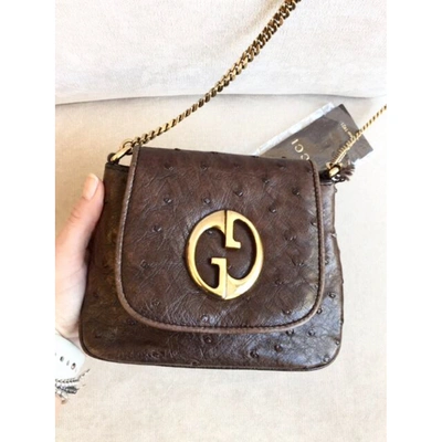 Pre-owned Gucci 1973 Brown Leather Handbag