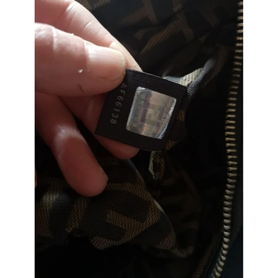 Pre-owned Fendi Spy Leather Handbag In Black