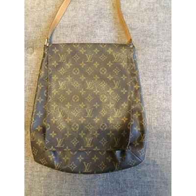 Salsa cloth handbag Louis Vuitton Brown in Cloth - 36115398
