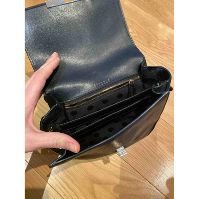 Pre-owned Claudie Pierlot Fall Winter 2019 Leather Crossbody Bag In Black