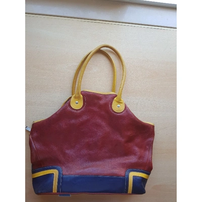 Pre-owned Dsquared2 Burgundy Leather Handbag