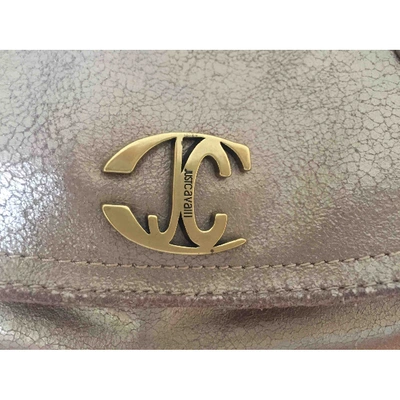 Pre-owned Just Cavalli Leather Handbag In Gold