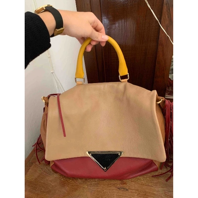 Pre-owned Sara Battaglia Leather Handbag In Brown