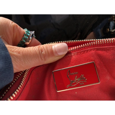 Pre-owned Christian Louboutin Sweet Charity Pony-style Calfskin Handbag In Black