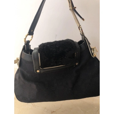 Pre-owned Versace Black Wool Handbag