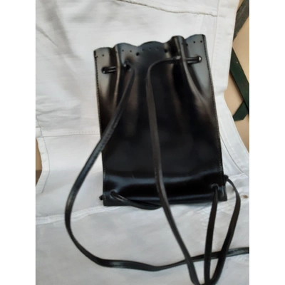Pre-owned Furla Leather Backpack In Black