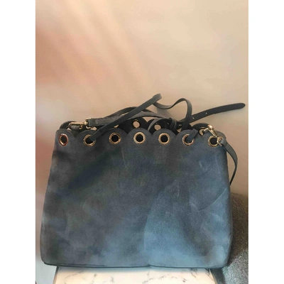 Pre-owned Claudie Pierlot Blue Leather Handbag