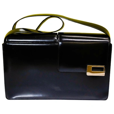 Pre-owned Lancel Leather Handbag In Black