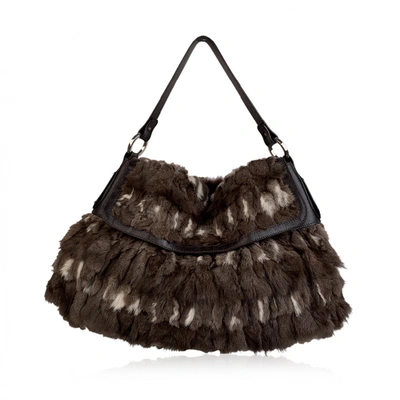 Pre-owned Fendi Brown Fur Handbag