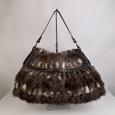 Pre-owned Fendi Brown Fur Handbag