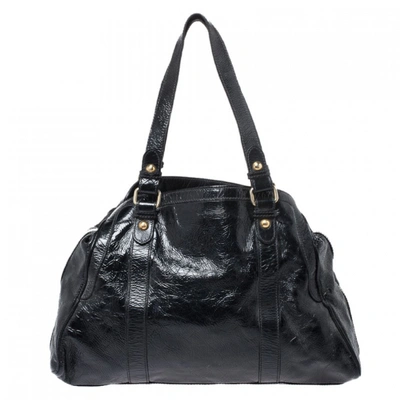 Pre-owned Fendi Black Patent Leather Handbag