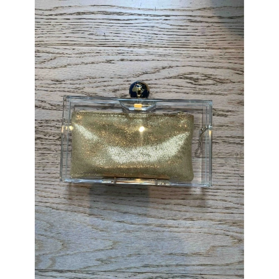 Pre-owned Charlotte Olympia Clutch Bag In Gold