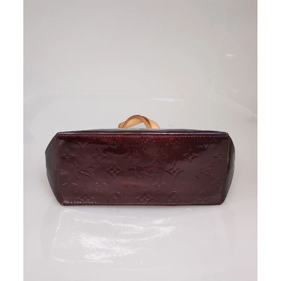 Bellevue patent leather handbag Louis Vuitton Burgundy in Patent