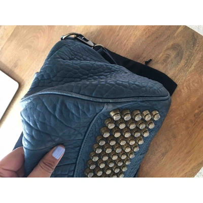 Pre-owned Alexander Wang Rocco Leather Handbag In Blue