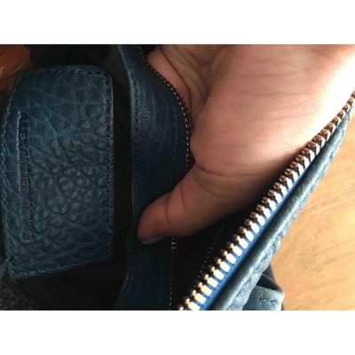Pre-owned Alexander Wang Rocco Leather Handbag In Blue
