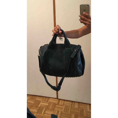 Pre-owned Alexander Wang Rocco Leather Handbag In Blue