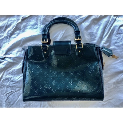 Pre-owned Louis Vuitton Melrose Anthracite Patent Leather Handbag