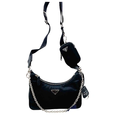 Pre-owned Prada Re-edition Black Cloth Handbag