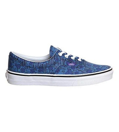 Vans Era Floral Printed Cotton Sneakers In Liberty Blue Floral | ModeSens