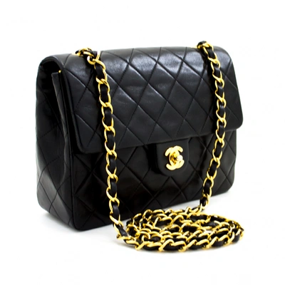 Pre-owned Chanel Timeless/classique Black Leather Handbag