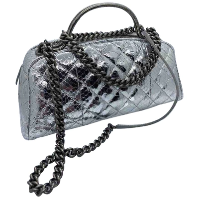 Pre-owned Chanel Metallic Python Handbag