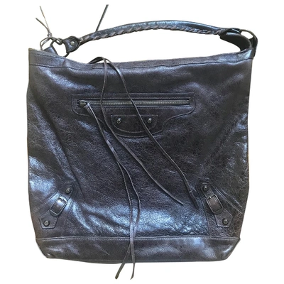 Pre-owned Balenciaga Day  Leather Handbag In Brown