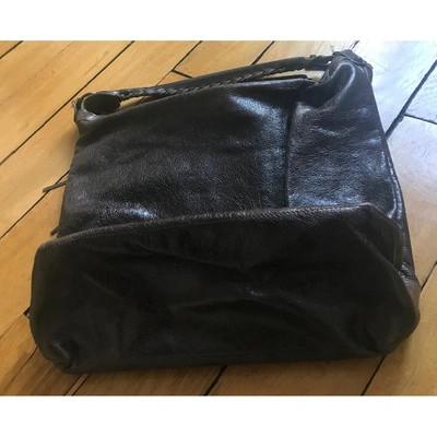Pre-owned Balenciaga Day  Leather Handbag In Brown