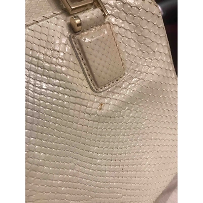 Pre-owned Versace White Leather Handbag