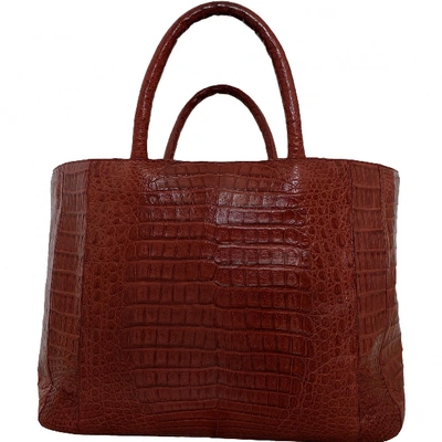 Pre-owned Nancy Gonzalez Red Crocodile Handbag