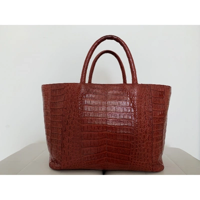 Pre-owned Nancy Gonzalez Red Crocodile Handbag