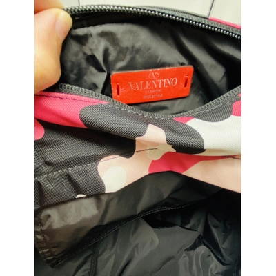 Pre-owned Valentino Garavani Black Cloth Backpack