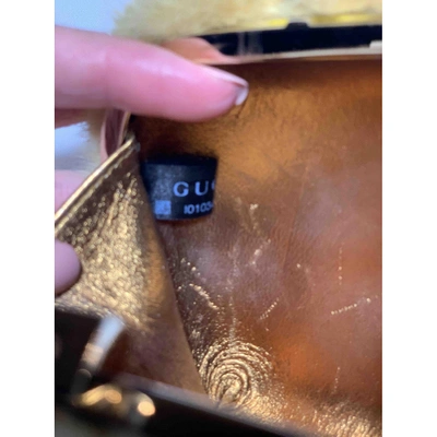 Pre-owned Gucci Yellow Mink Handbag