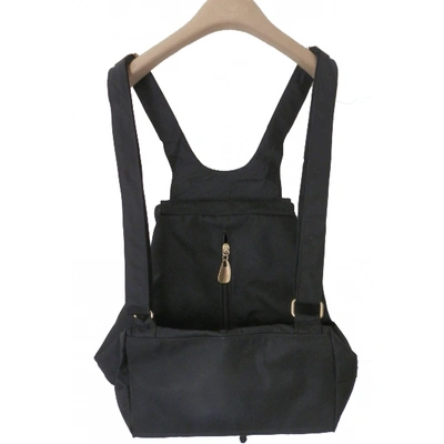 Pre-owned Donna Karan Backpack In Black