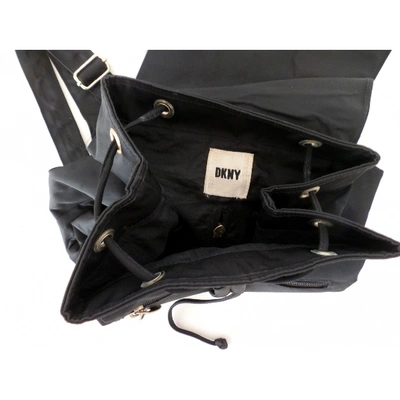 Pre-owned Donna Karan Backpack In Black