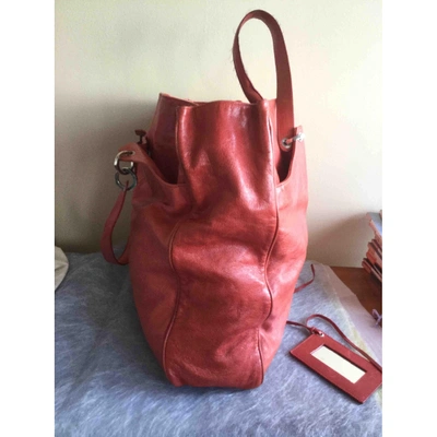 Pre-owned Balenciaga Red Leather Handbag