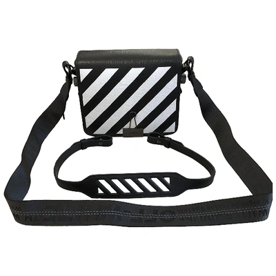 Pre-owned Off-white Binder Black Leather Handbag