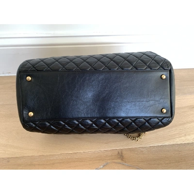 Pre-owned Chanel Mademoiselle Black Leather Handbag