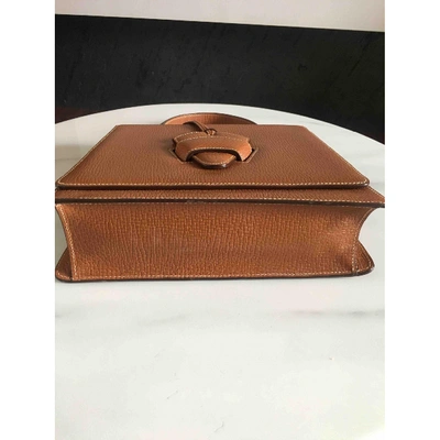 Pre-owned Loewe Barcelona Leather Handbag In Brown