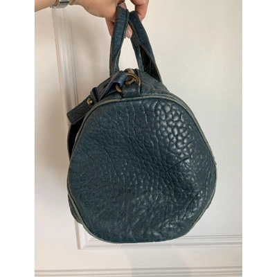 Pre-owned Alexander Wang Rocco Leather Handbag In Blue