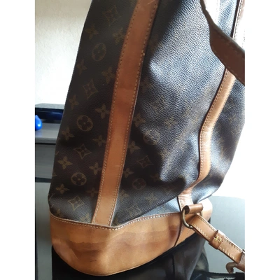 Louis Vuitton Randonnée monogram backpack Brown Cloth ref.492242