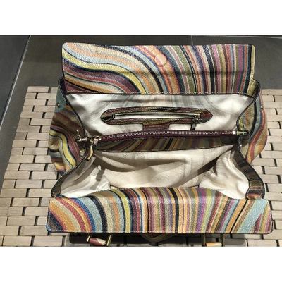 Pre-owned Paul Smith Patent Leather Tote In Multicolour
