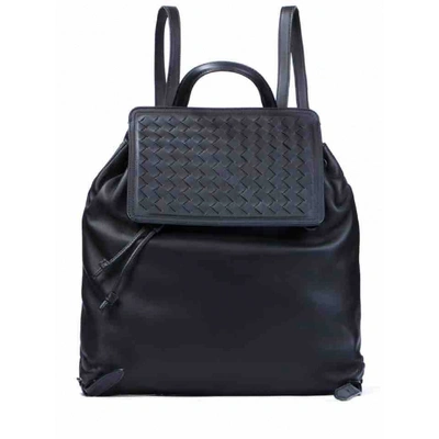 Pre-owned Bottega Veneta Leather Backpack In Black