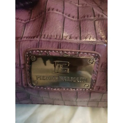 Pre-owned Pierre Balmain Purple Handbag