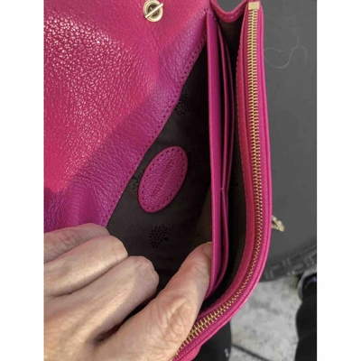 Pre-owned Mulberry Lily Pink Leather Clutch Bag