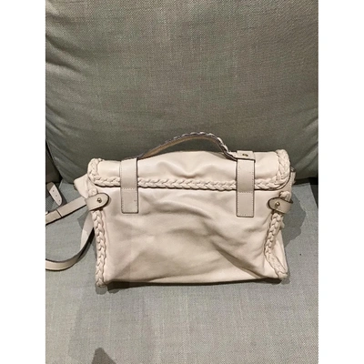 Pre-owned Mulberry Alexa White Leather Handbag