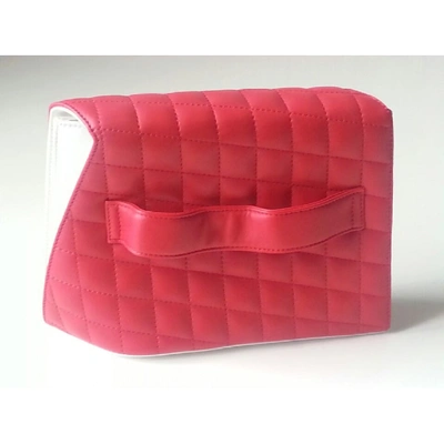 Pre-owned Chanel Red Leather Clutch Bag